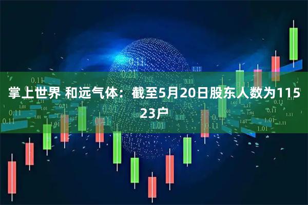 掌上世界 和远气体：截至5月20日股东人数为11523户
