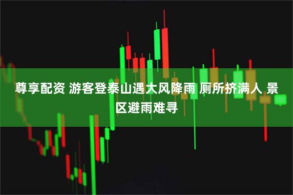 尊享配资 游客登泰山遇大风降雨 厕所挤满人 景区避雨难寻